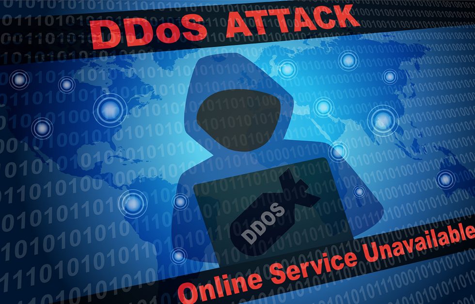 DDoS Attack Online Service Unavailable